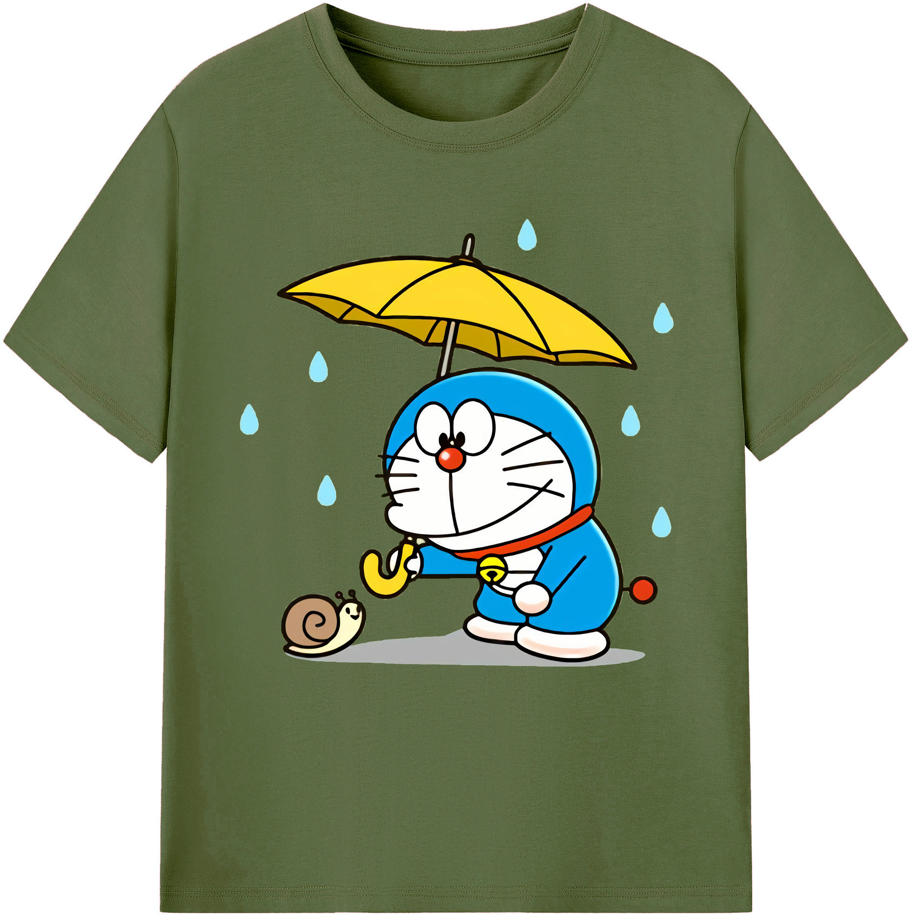 （画像用） ドラえもん Doraemon 綿100％半袖Tシャツ（フロントプリント）